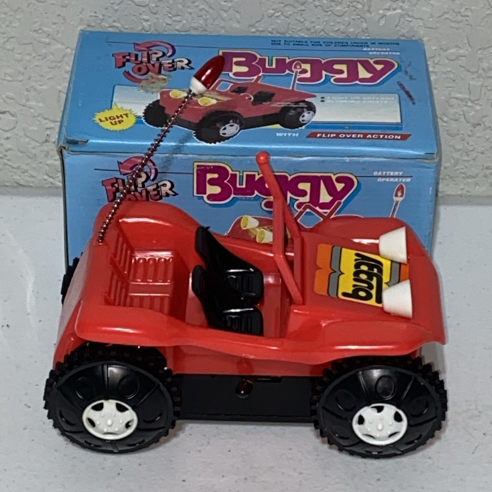 Vintage 1980's Buggy Flip Over Off Road Vehicle ATV Go Cart Moves Lights Up NEW